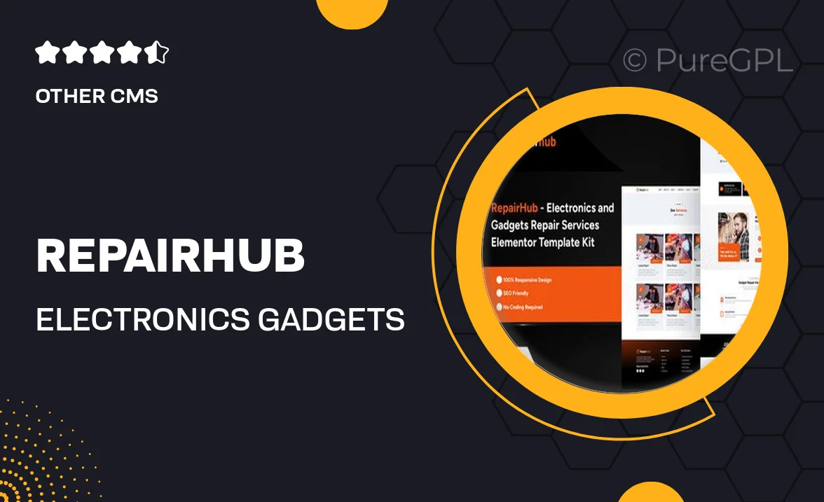 RepairHub – Electronics & Gadgets Repair Services Elementor Pro Template Kit