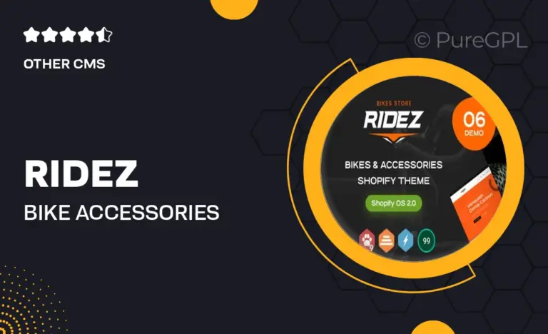 ridez bike accessories shopify theme os 2 0