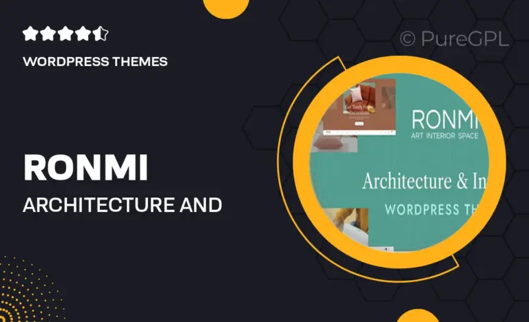 ronmi architecture and interior design wordpress theme