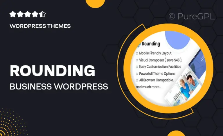 rounding business wordpress theme