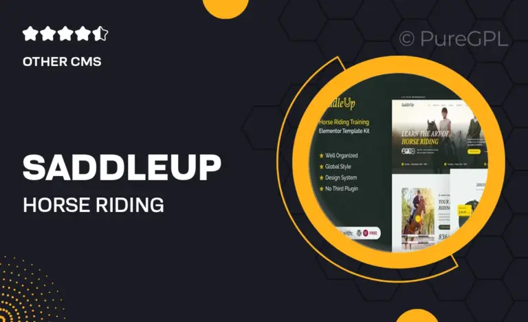 saddleup horse riding training elementor template kit