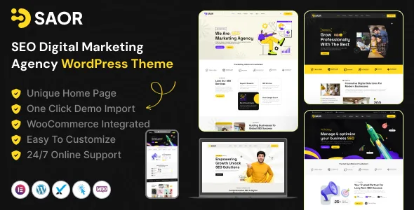 Saor – SEO Digital Marketing Agency WordPress Theme