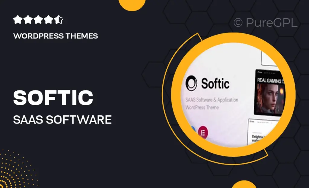 Softic – SAAS Software & Application WordPress Theme