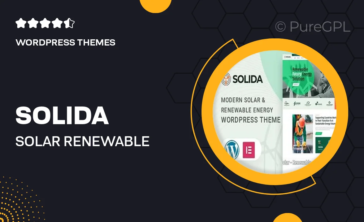 Solida – Solar & Renewable Energy WordPress Theme