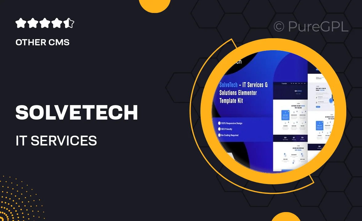 SolveTech – IT Services & Solutions Elementor Pro Template Kit