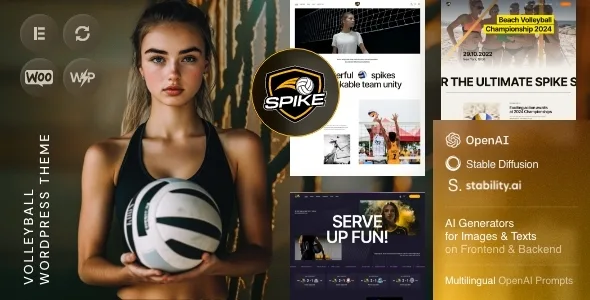 Spike – Volleyball WordPress Theme