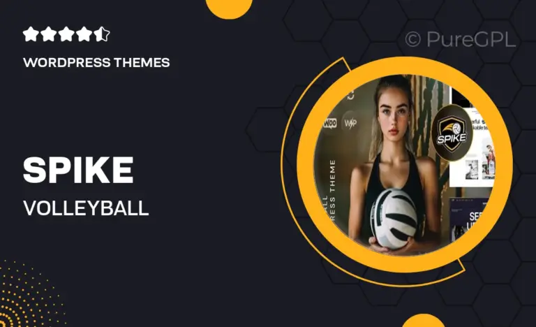 spike volleyball wordpress theme