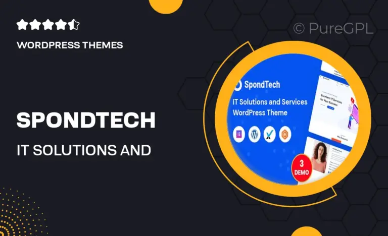 spondtech it solutions and services wordpress theme