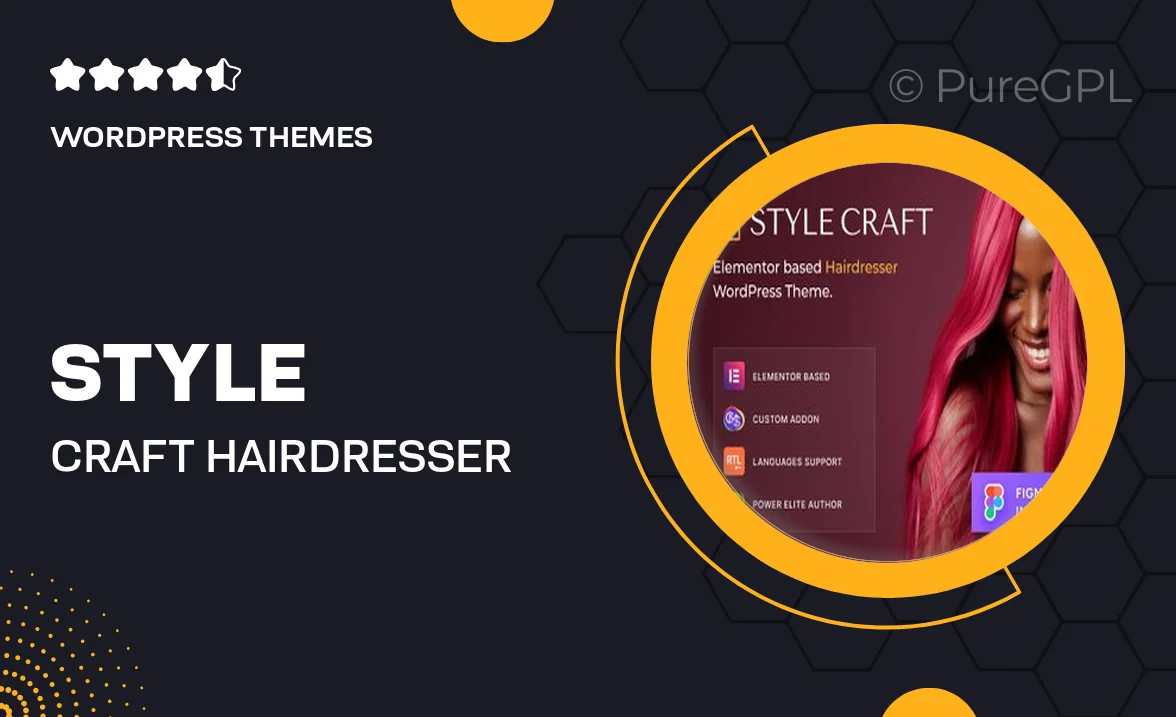 Style Craft – Hairdresser & Hair Salon WordPress Theme