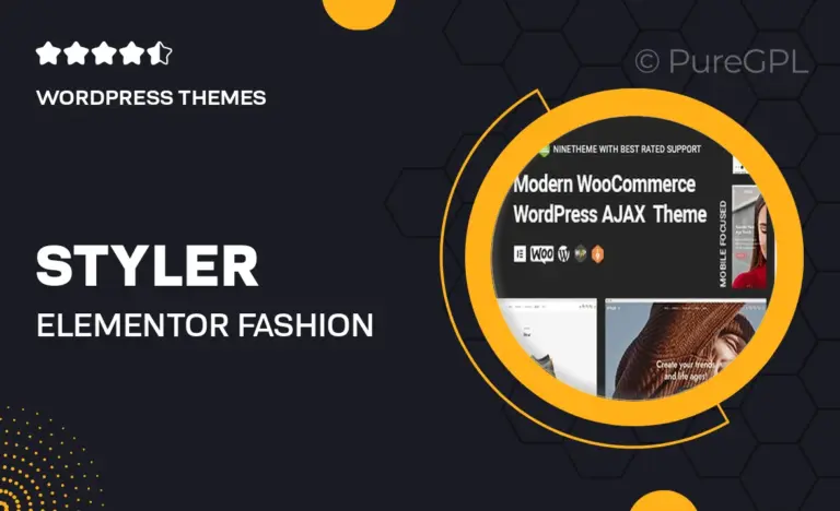 styler elementor fashion store ecommerce theme