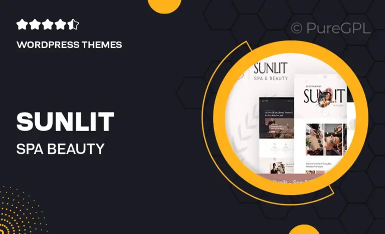 sunlit spa beauty wordpress theme