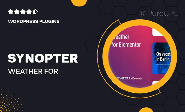 synopter weather for elementor