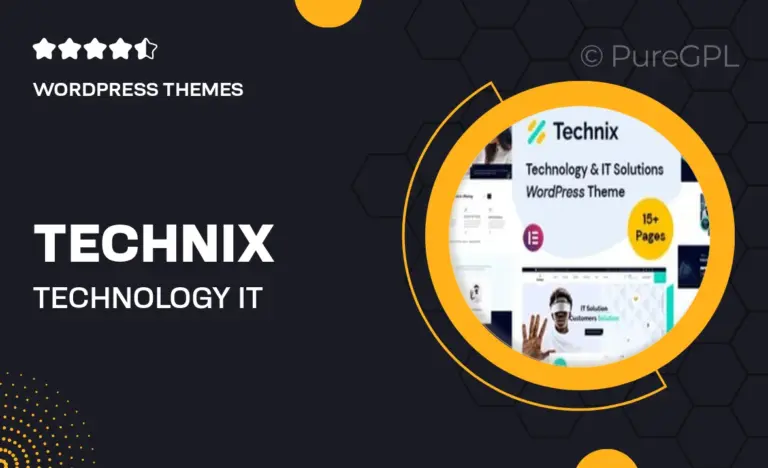 technix technology it solutions wordpress theme