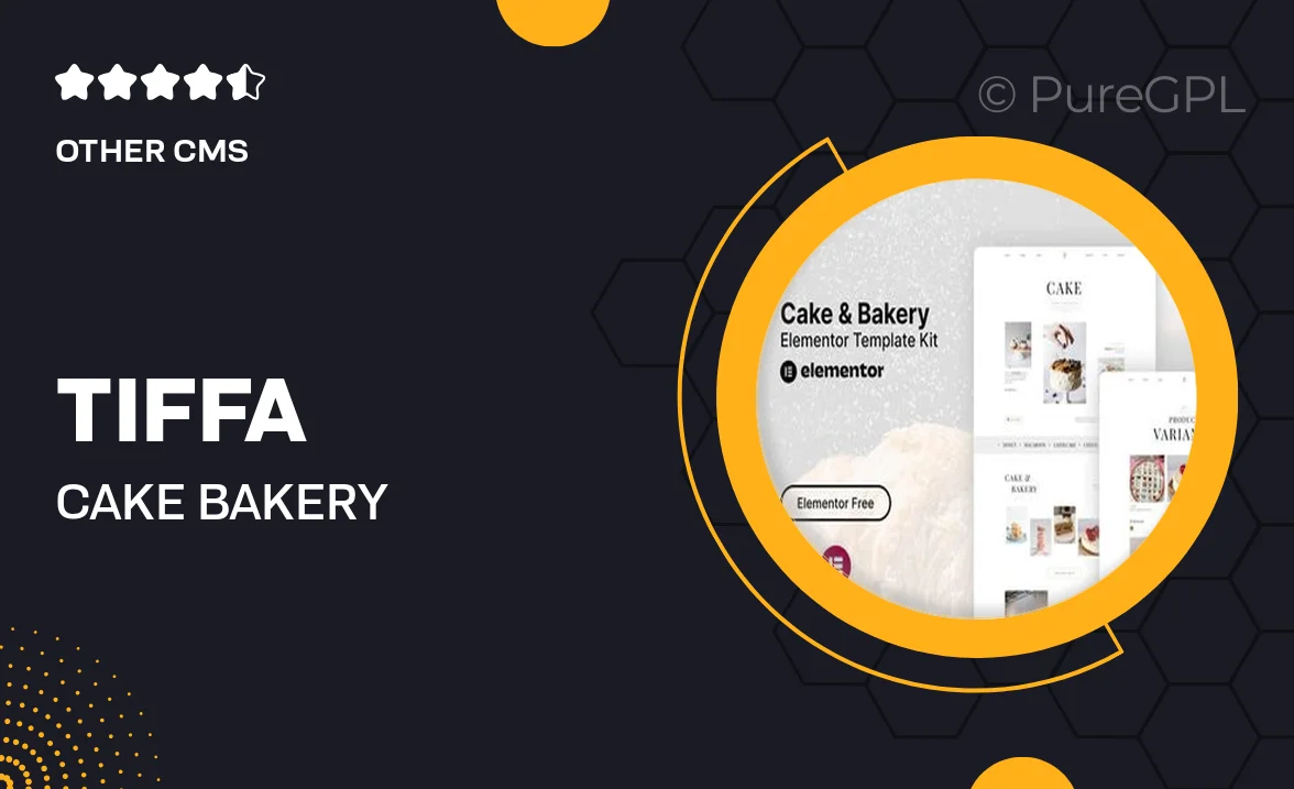 Tiffa – Cake & Bakery Elementor Template Kit