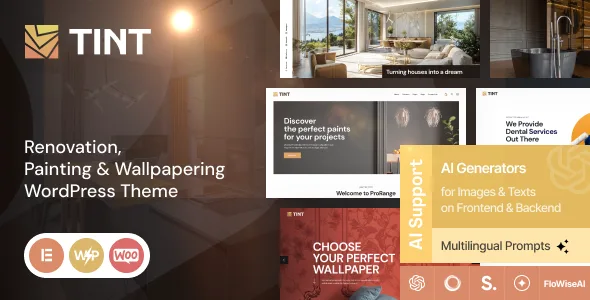 Tint – Renovation, Painting & Wallpapering WordPress Theme