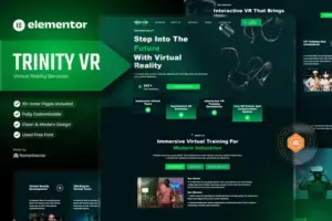 TrinityVR – Virtual Reality Services Elementor Template Kit