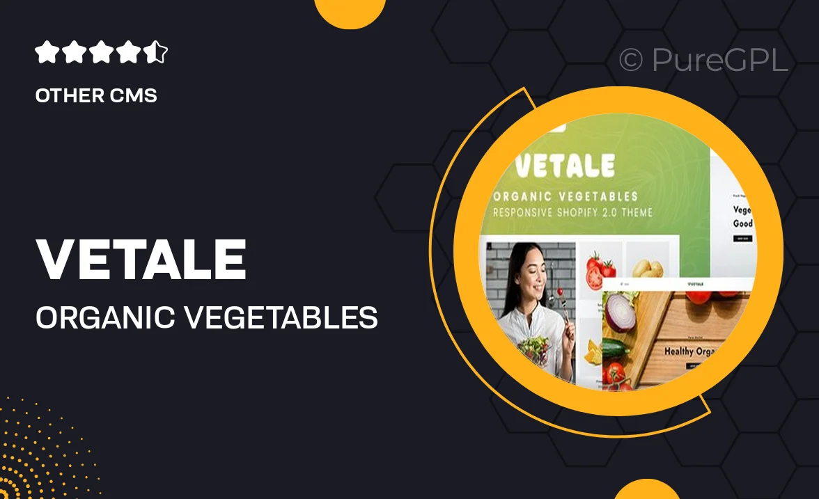 Vetale – Organic Vegetables Responsive Shopify 2.0 Theme