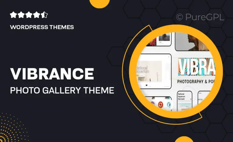 vibrance photo gallery theme