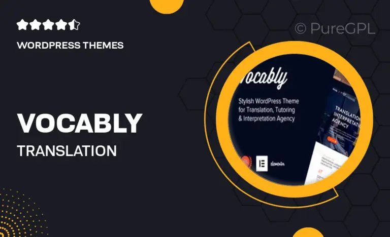 vocably translation interpretation agency theme