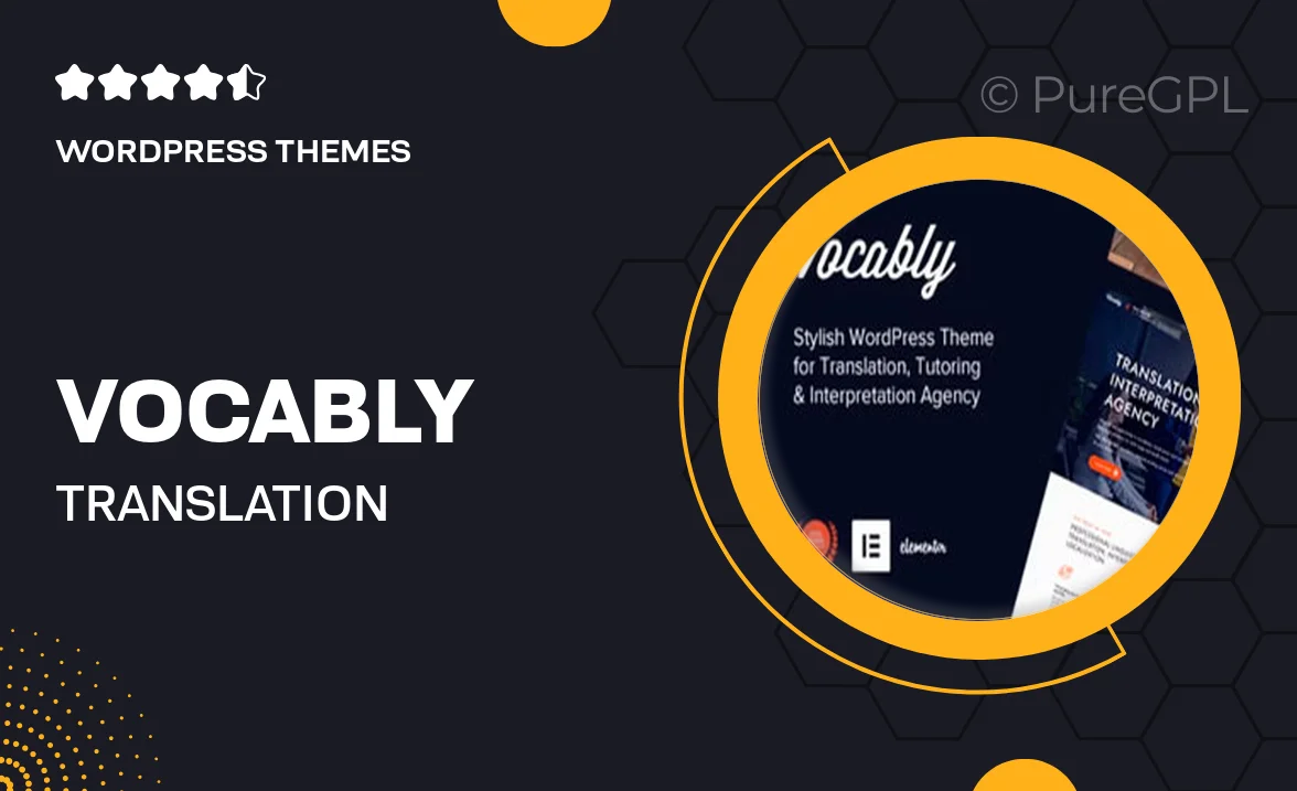 Vocably – Translation & Interpretation Agency Theme