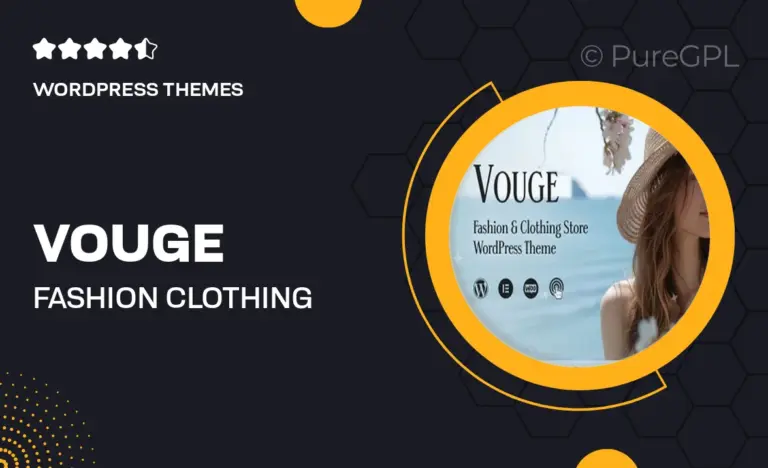 vouge fashion clothing wordpress theme