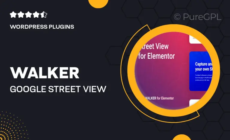 walker google street view for elementor