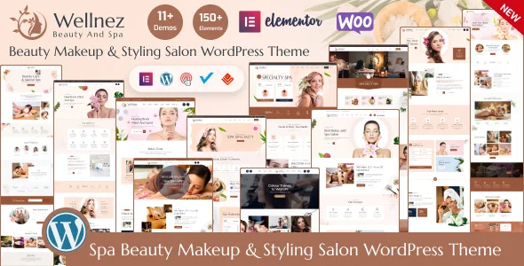 wellnez beauty spa wellness salon wordpress theme 1