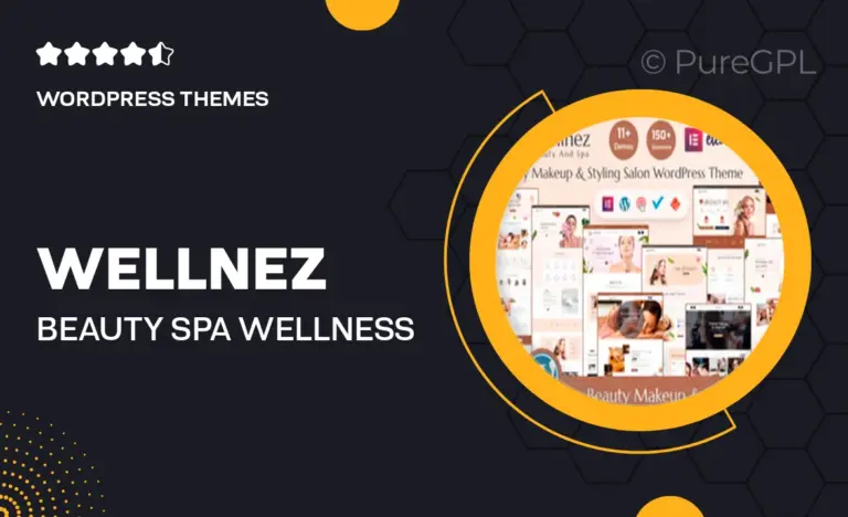 wellnez beauty spa wellness salon wordpress theme