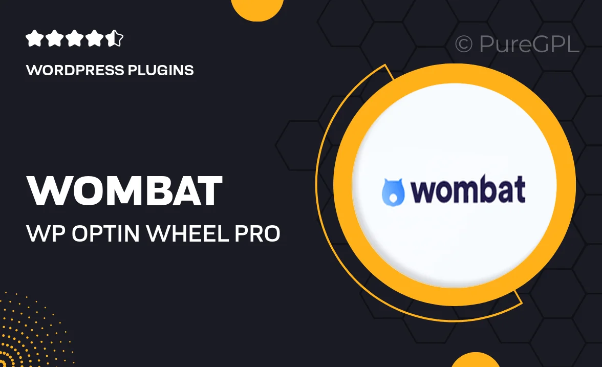 Wombat | WP Optin Wheel Pro