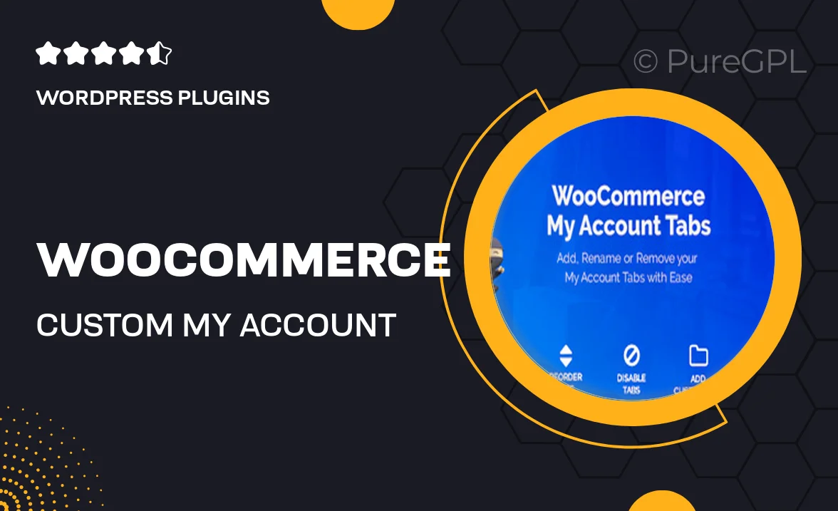 WooCommerce Custom My Account Pages