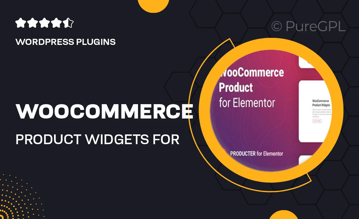 WooCommerce Product Widgets for Elementor