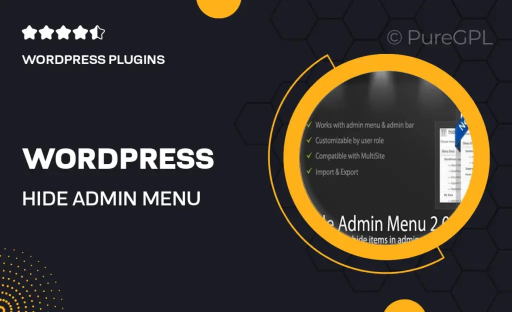 WordPress Hide Admin Menu Plugin 6 WordPress Hide Admin Menu Plugin