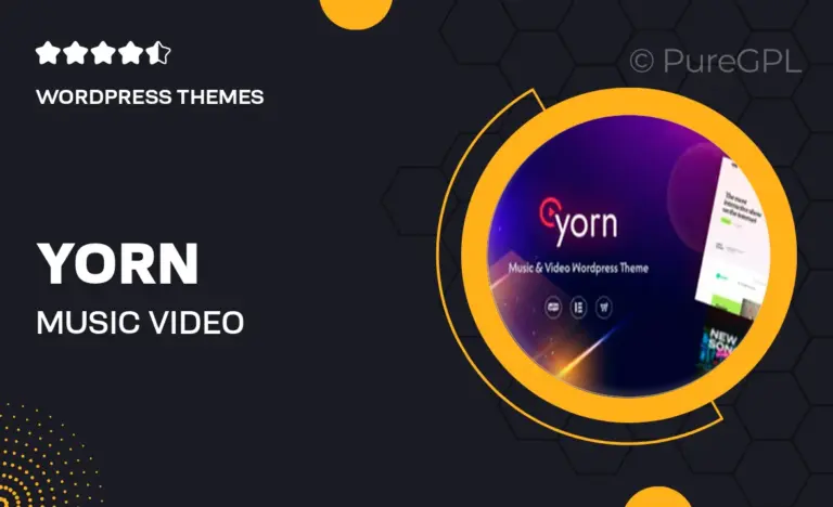 yorn music video wordpress theme
