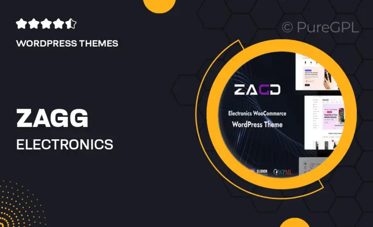 zagg electronics accessories woocommerce wordpress theme