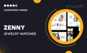 Zenny – Jewelry, Watches & Glasses Elementor WooCommerce WordPress Theme