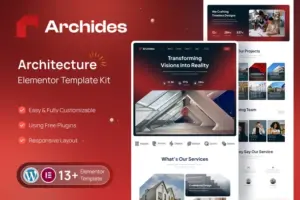 Archides – Architecture & Interior Design Elementor Pro Template Kit