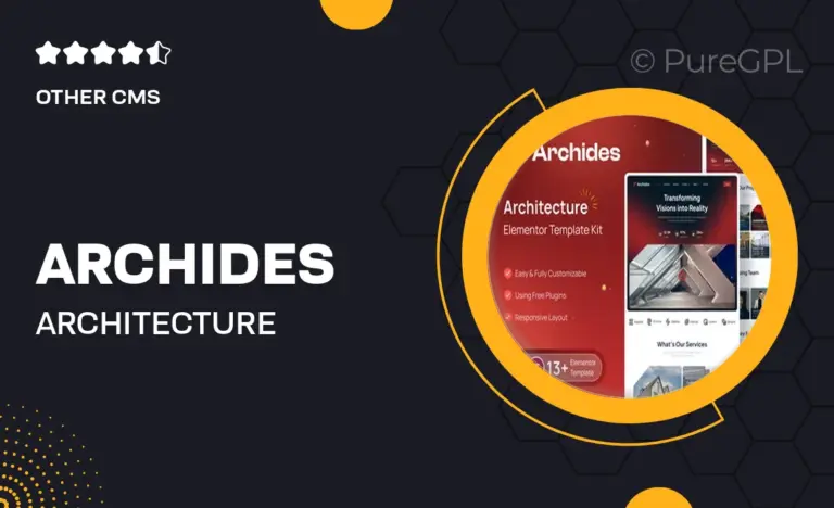 archides architecture interior design elementor pro template kit
