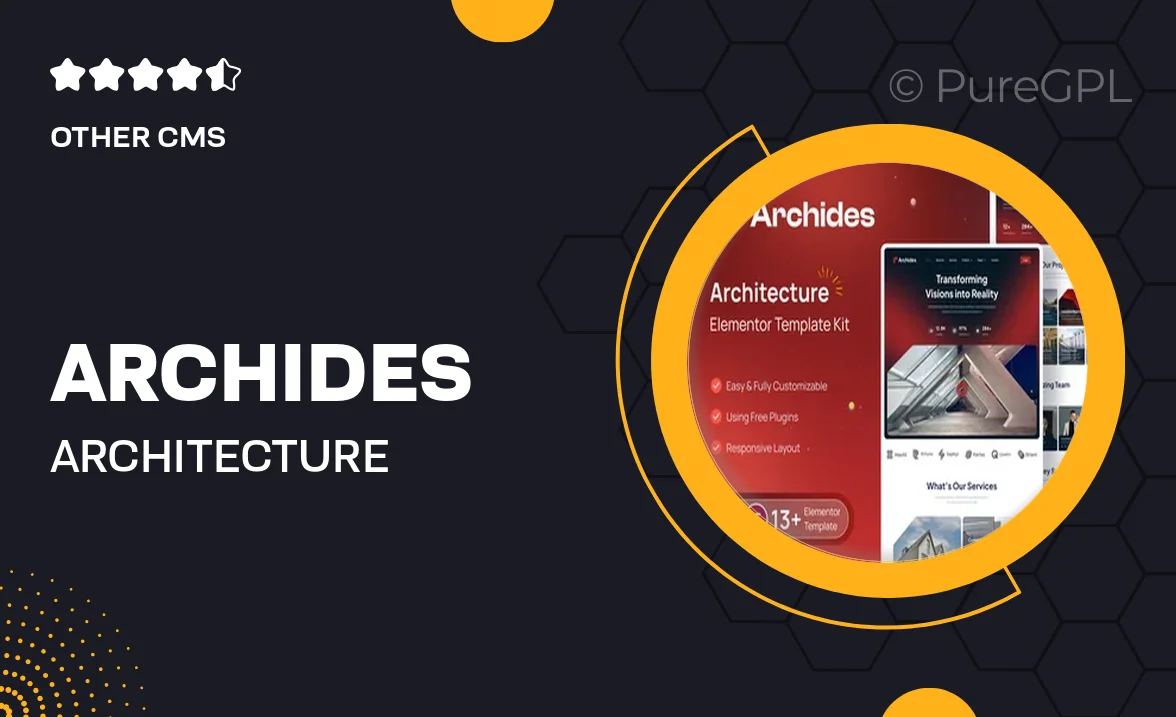 Archides – Architecture & Interior Design Elementor Pro Template Kit