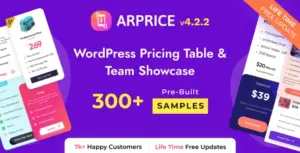 ARPrice – WordPress Pricing Table Plugin