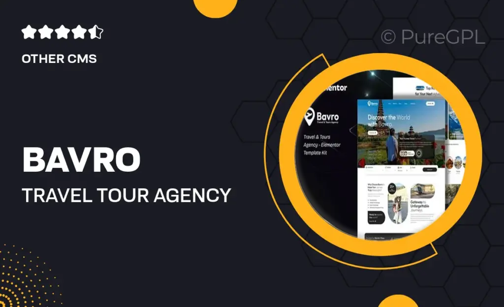 Bavro – Travel & Tour Agency Elementor Template Kits 29 Bavro – Travel & Tour Agency Elementor Template Kits