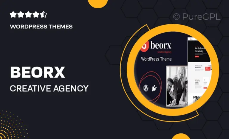 beorx creative agency wordpress theme
