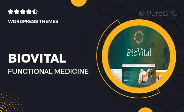 biovital functional medicine doctor wordpress theme