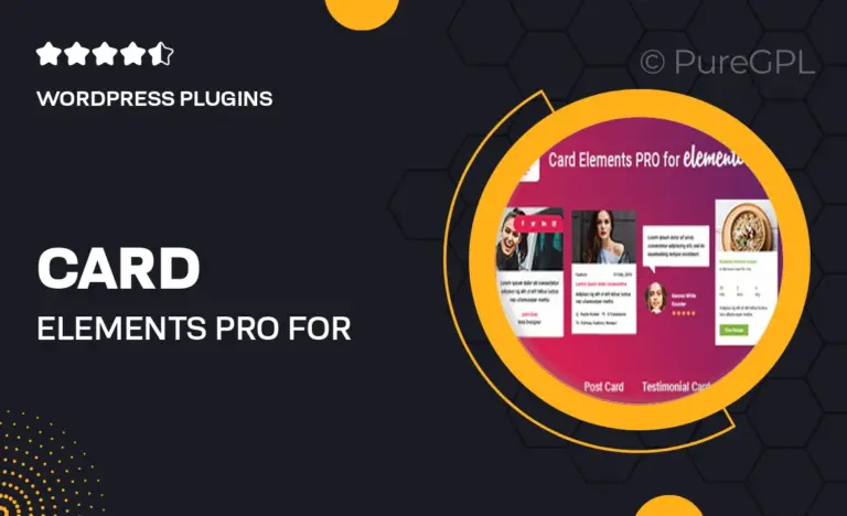 card elements pro for elementor