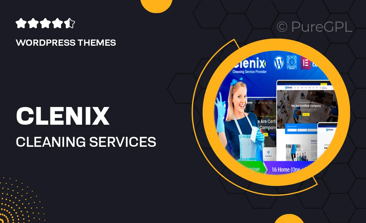 Clenix – Cleaning Services WordPress Theme