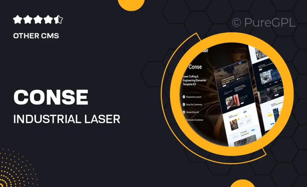Conse – Industrial & Laser Cutting Services Elementor Template Kit 31 Conse – Industrial & Laser Cutting Services Elementor Template Kit