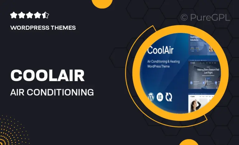 coolair air conditioning heating hvac wordpress theme