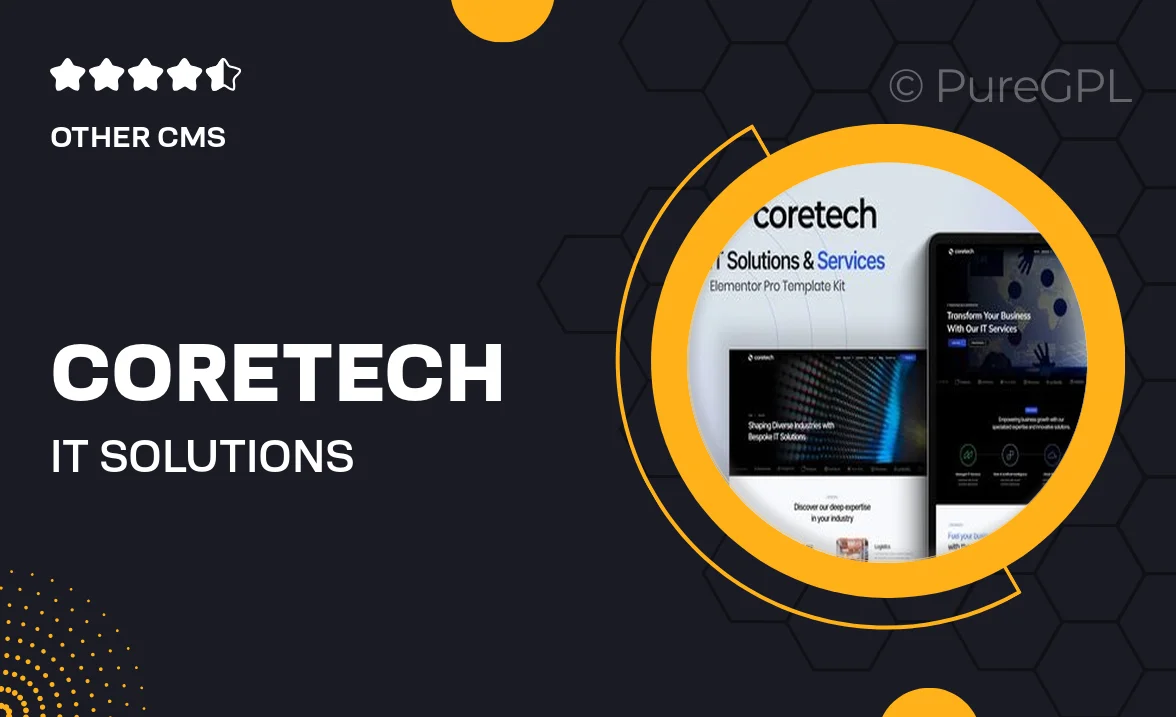 Coretech – IT Solutions & Services Elementor Pro Template Kit