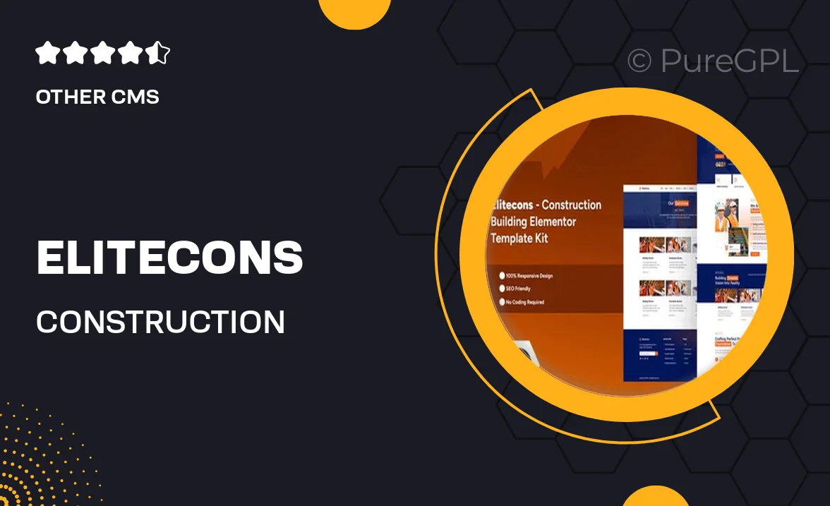 Elitecons – Construction Building Elementor Pro Template Kit