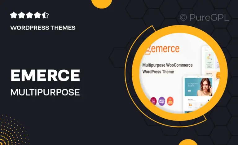 emerce multipurpose woocommerce wordpress theme