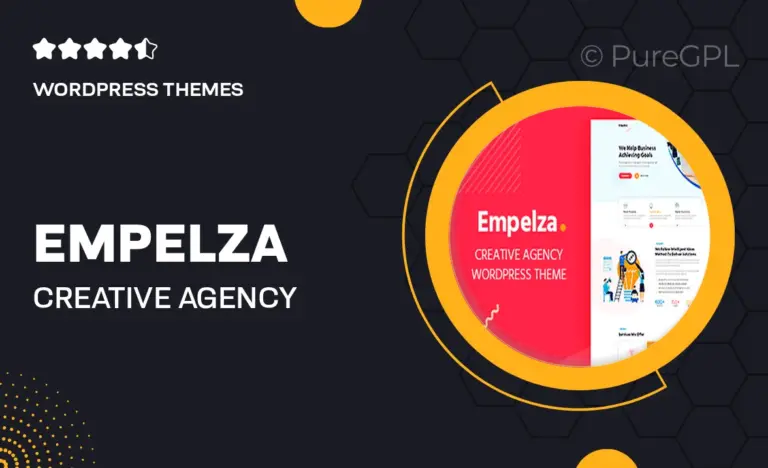 empelza creative agency portfolio wordpress theme